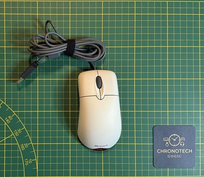 Microsoft Wheel Mouse Optical 1.1A USB PS/2 Weiß Retro Vintage