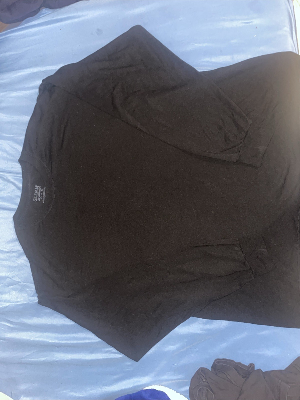Gildan Men's Ultra Cotton Long Sleeve T-Shirt Black Comfortable