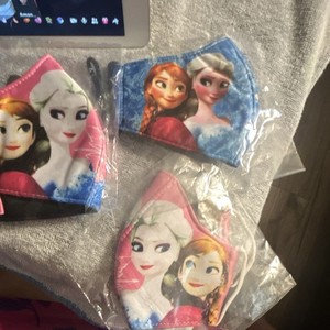 Kids Unisex 3-Pack Cartoon Character Adjustable Polyester Face Masks One Size
