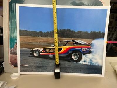 AURORA RACING SCENES STOCK PHOTO OF AFX VOODOO DRAG RACER APPROX 19 1/2   x 15 