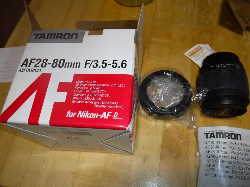 TAMRON AF28-80MM F/3.5-5.6 ASPHERICAL LENS FOR NIKON AUTO FOCUS CAMERAS - Image 3 of 4