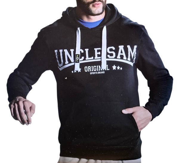 Uncle Sam Herren Hoodie Schwarz Xl / 56/58-image