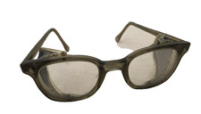 AO American Optical Green Lens Safety Glasses Guard w/ Mesh 388