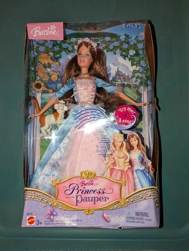 New Listing2004 Mattel Barbie Princess & the Pauper Erika Doll Toy Vintage NIB NRFP Sealed