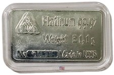 VERY RARE 1 Oz Pure PLATINUM 99.97% Vintage Bar. 4899.95 per troy oz