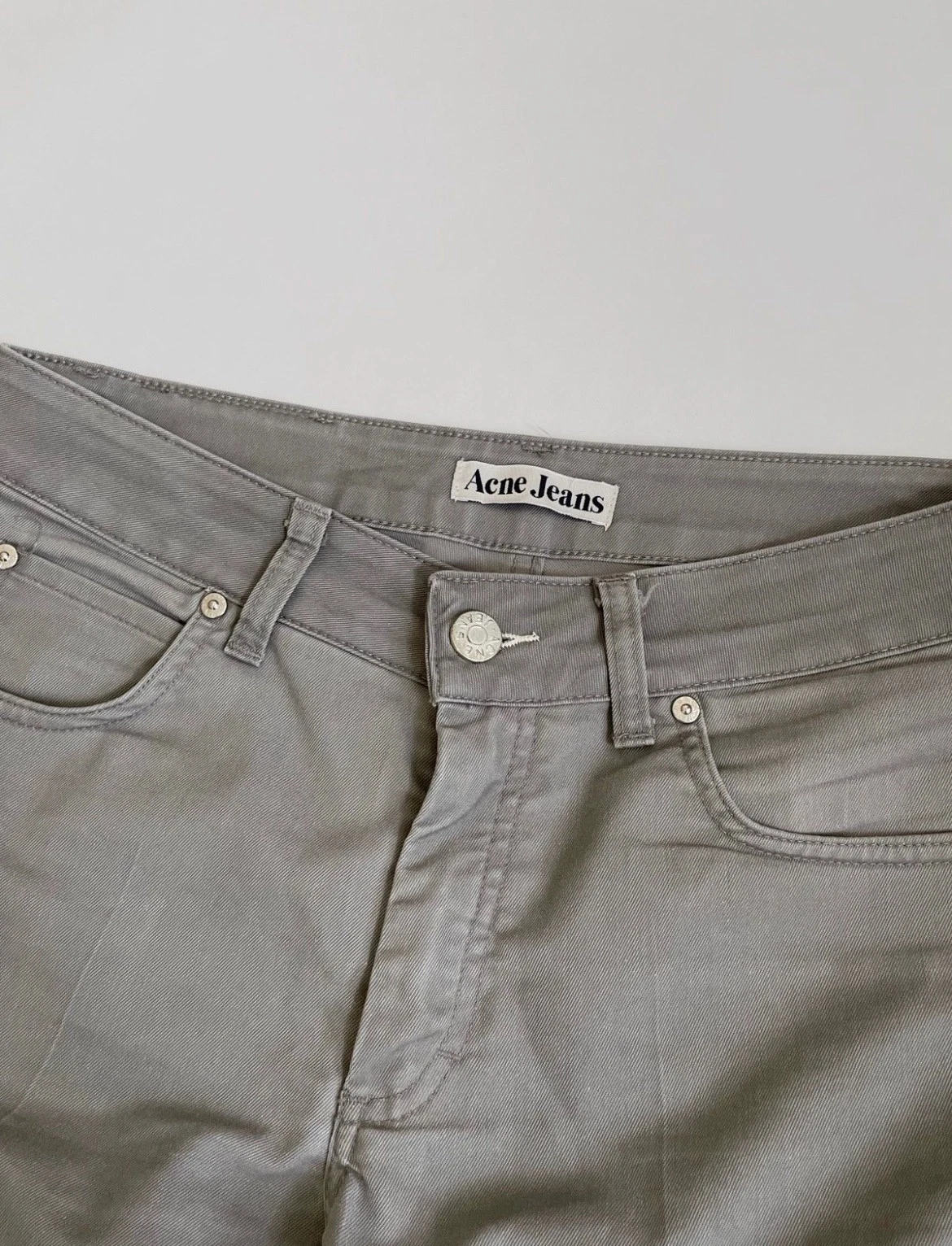 Acne Studios pantalone skinny grigio uomo taglia 30x32