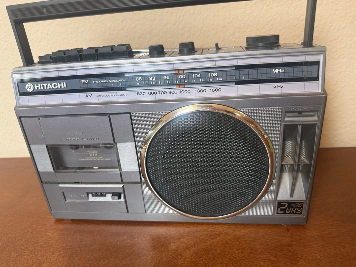 Vintage 80s Hitachi Boombox TRK 5380H READ | eBay