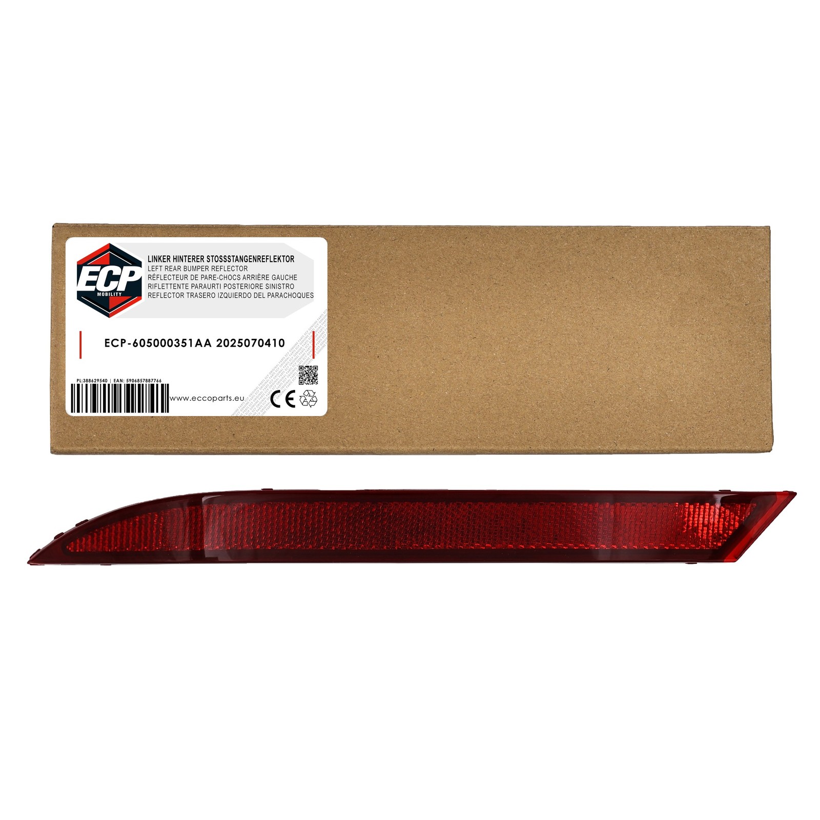 Catadioptre 605000351AA pour sécuriser le stationnement du Jaecoo 5