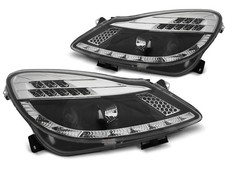 LPOPA3 Fari Fanali Anteriori Opel Corsa D 06-14 frecce a led Dayline nero Tuning