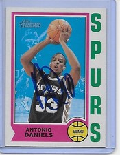 Basketball Card IP auto NBA ANTONIO DANIELS San Antonio Spurs 2001-02 T Heritage