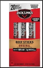 Jack Link'S Beef Sticks, Original – Protein Snack, Meat Stick with 6G of Protein