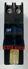 FEDERAL PACIFIC FPE NC240 DOUBLE POLE 40A STAB-LOCK BREAKER TESTED AND CLEANED