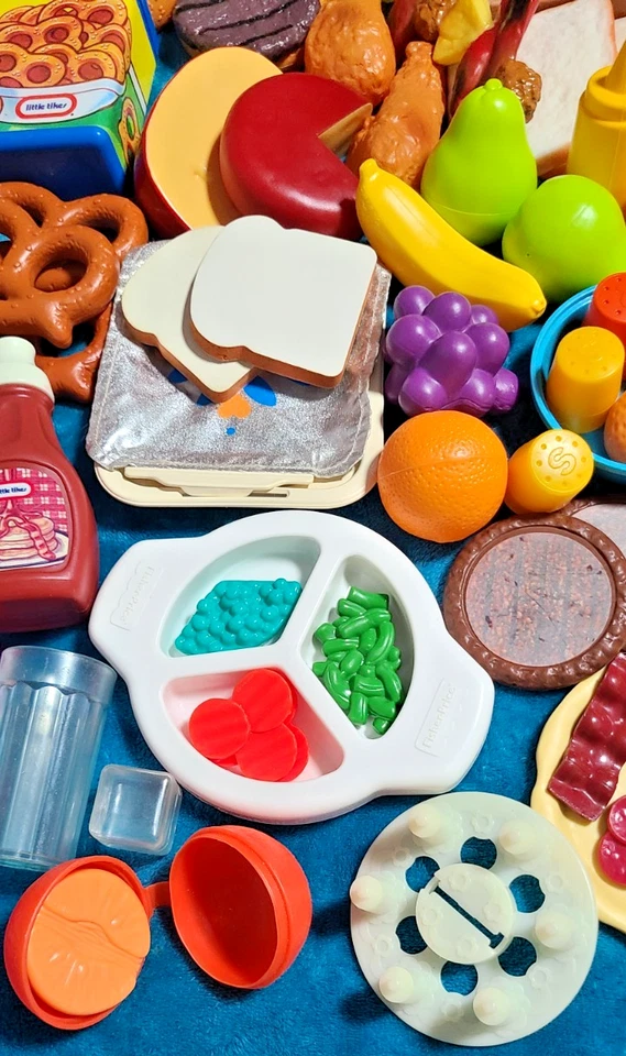 ENORME Lote de Comida de Juego de Simulación de Calidad Más de 8 Libras Fisher Price Tikes Kidcraft CDI ++ Foto 3 de 4
