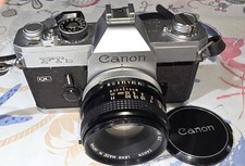 CANON FTb-N Chrome 1974 w/ Fd 50/1.8 S.C. Len...