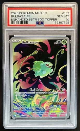 2025 Pokemon Mega Evolution Bulbasaur Promos #133/132 PSA 10 GEM MINT