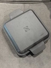 NEW Geoffrey Zakarian 8x8" Nonstick Cast Iron Baker Baker with Griddle Lid Black