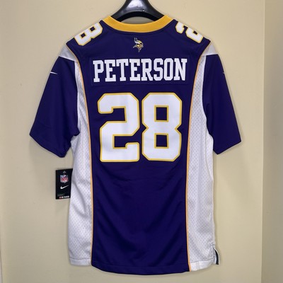 Adrian Peterson Nike On Field #28 Minnesota Vikings Jersey Men s Size Small
