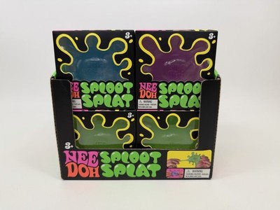 Schylling NeeDoh Sploot Splat Lot of 12 with Display Box 26034YP 100% Authentic