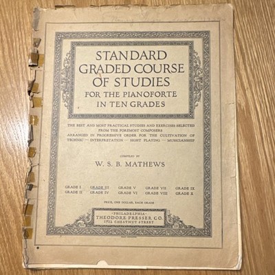 Vintage  Standard Graded Course of Studies for Pianoforte,  Grade 3, Sheet Music