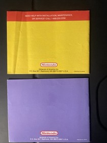 Tetris 1 y 2 Nintendo NES Manual Folleto de Instrucciones Lote Aut&eacute;ntico Original!!