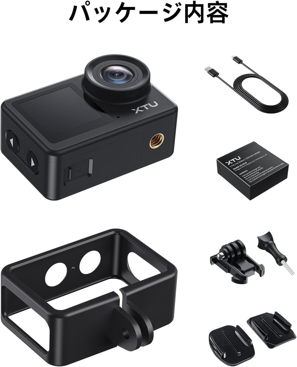 XTU S6 Action Camera, 4K 20MP [Ambarella H22 CPU & SONY IMX386