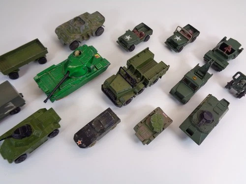 Vintage Die Cast Military Vehicle Bundle Corgi Dinky Matchbox Spares Restoration