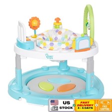 4-In-1 Baby Activity Walker Bounce N Dance Toys Tummy Time Sound Board Portable