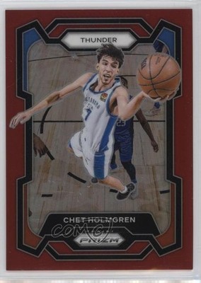 2023-24 Panini Prizm Red Prizm 73/299 Chet Holmgren #115 0x5i