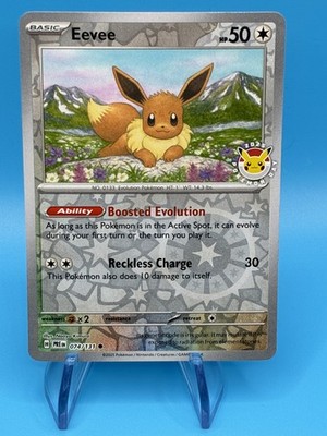 eevee 2025 pokemon day card Eevee - 074/131 (Pokemon Day 2025) (Reverse Cosmos Holo) - Miscellaneous Cards & Products