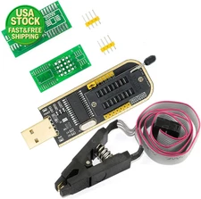 CH341A USB Programmer 24 25 Series BIOS Flash Module with SOIC8 Test Clip