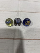 Lot Of 3 Vintage Pre-Owned Pokemon Marbles Toy Biz 1990s Zubat-Abra-Butterfree