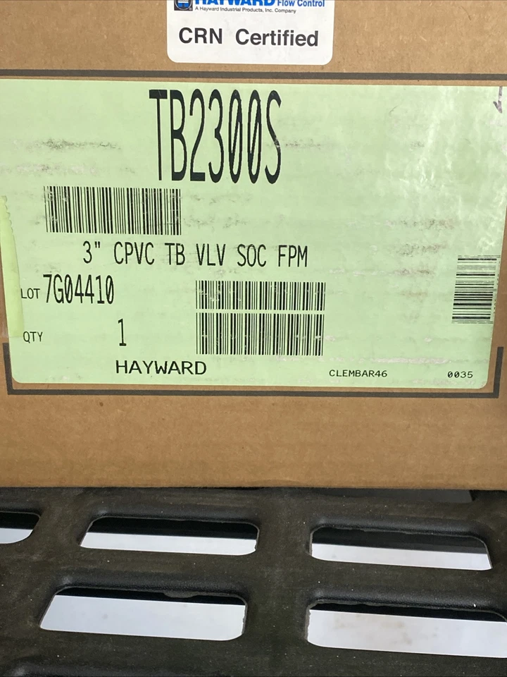 HAYWARD Flow Control True Union Valve 3”CPVC #TB2300S  - Image 2 of 4