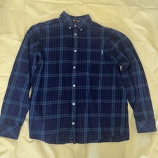 Carhartt WIP Blue And Green Plaid Button Up Shirt Medium