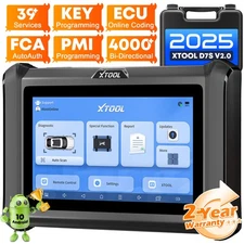 2025 XTOOL D7S V2.0 Auto Full System Scanner Bidirectional Scan Tool E.CU Coding