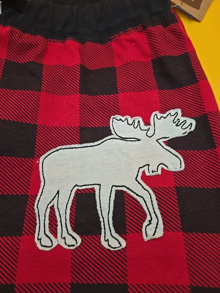 Lazy One Red/Black Buffalo Check Flannel Pajama Pants Small  - Image 3 of 4