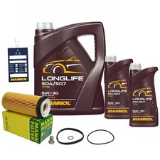 7L Mannol 5W30 LL ÖL Ölkit MANN Ölfilter BMW 3er E90 5er F10 7er F01 X5 E70