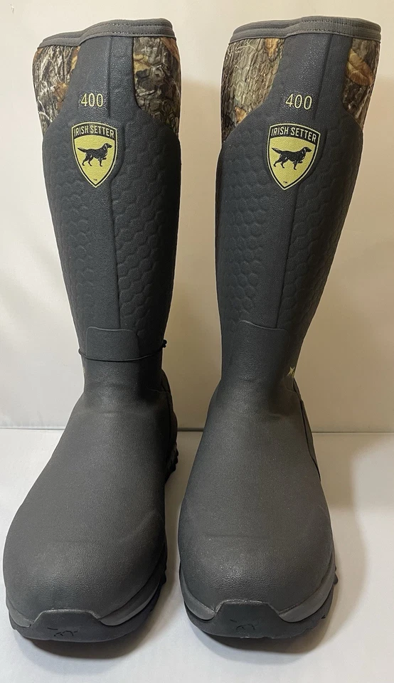 Irish Setter MudTrek Waterproof Insulated Rubber Boots 4846 Realtree  M12/W14 - Image 2 of 4