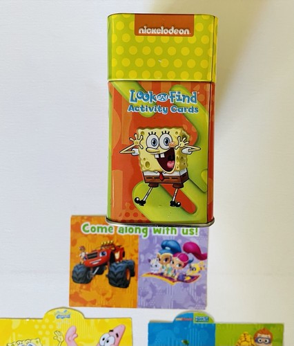 Nickelodeon Look & Find Tin Set Bubble Guppies Paw Patrol Activity Cards - Picture 10 of 22