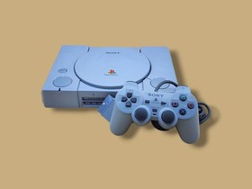 1998 Sony PlayStation PS1 SCPH-7501 Video Game Console w/Gray Controller