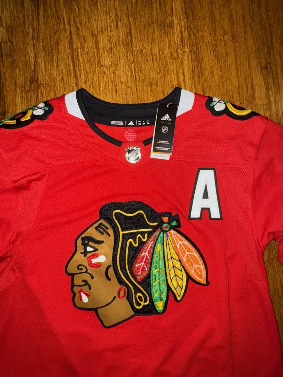 Chicago Blackhawks NHL Jersey Shirt Adult Size 54 Adidas Red Brent