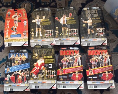 JAKKS PACIFIC ROCKY ULTIMATE COLLECTION ACTION FIGURE LOT (8) WITH