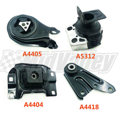 Engine & Transmission Mount For 04-09 Mazda 3 2.0L 2.3L Set of 4PCS