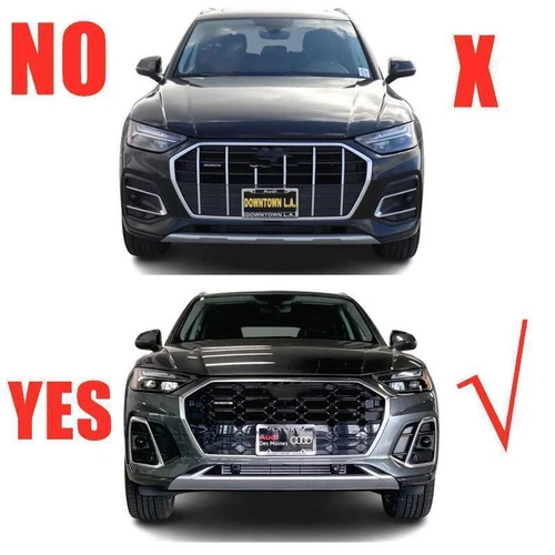 Sportback ABS Black Front Bumper Lip Molding Cover Trim For 2021-24 AUDI Q5 SQ5 - Foto 2 di 10