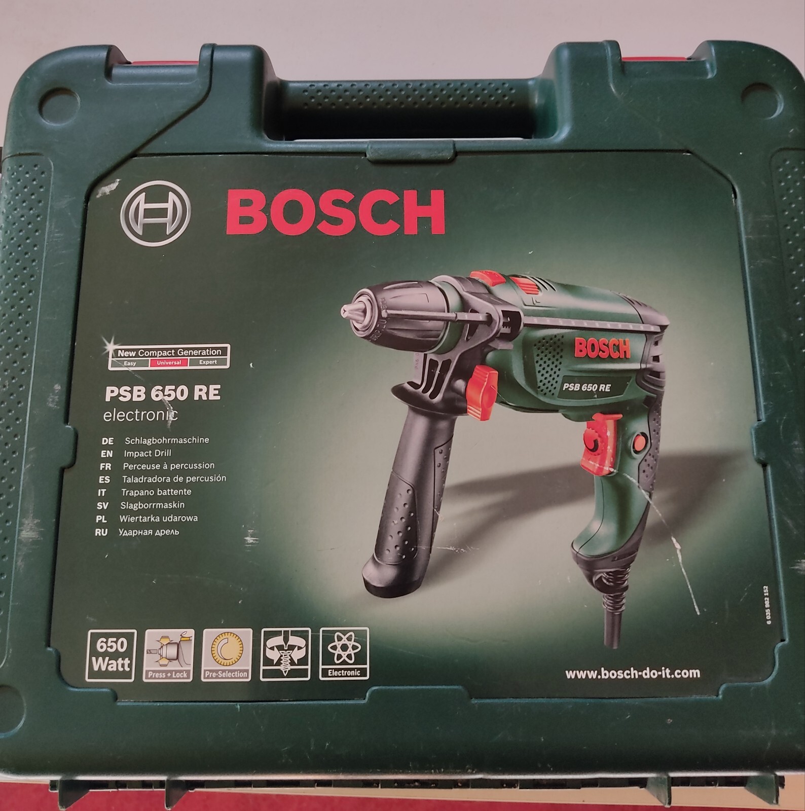 Taladro percutor electrico BOSCH PSB 650 RE electronic