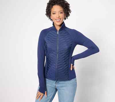 Studio Park x Kerstin Lindquist Front Zip Knit Jacket Navy Size S A628888
