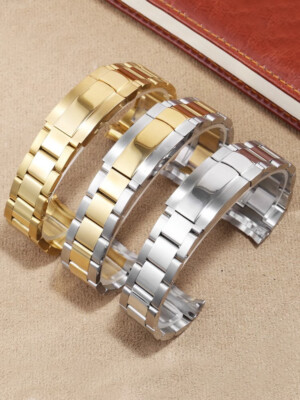Stainless Steel Watch Band Strap for Rolex Datejust Daytona M126333 126334 20/21