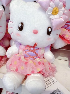 Sanrio Hello Kitty Universal Studio rosa Plüschpuppe USJ Japan offiziell