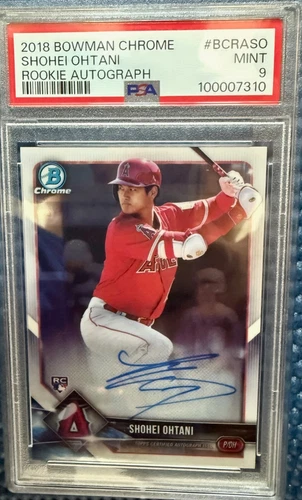 2018 Bowman Chrome Shohei Ohtani Autograph Rookie PSA 9