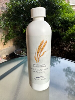 Pure & Gentle Hair Shampoo Concentrate Wheat Protein & Honey 19 oz New