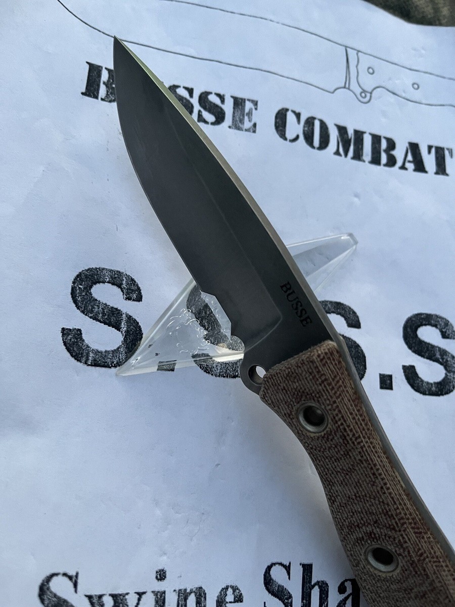 Busse Combat Game Warden 2 With Stone Washed Finish And Tan Canvas